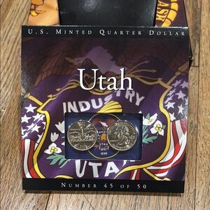 2007 Utah Commemorative Quarter Set - Purple PD